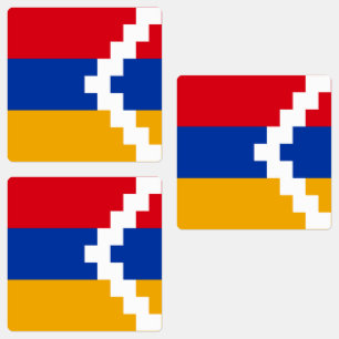 Nagorno Karabakh Flag Etiketten
