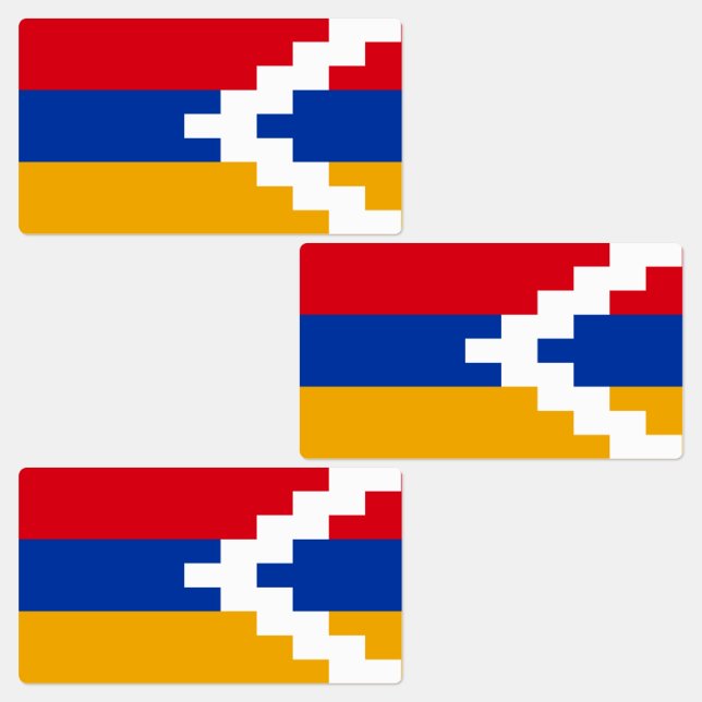 Nagorno Karabakh Flag Etiketten (Gruppe)