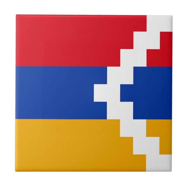 Nagorno Karabakh Flag Fliese (Vorderseite)