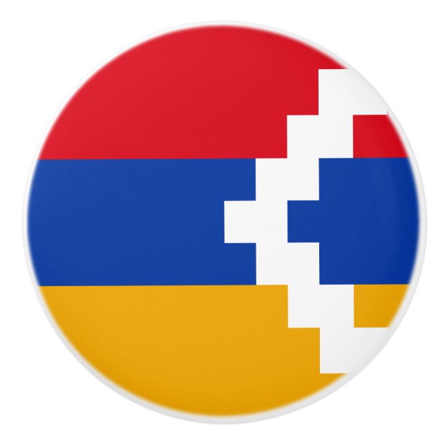 Nagorno Karabakh Flag Keramikknauf (Vorderseite)