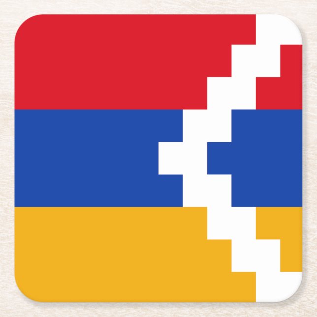 Nagorno Karabakh Flag Rechteckiger Pappuntersetzer (Vorderseite)