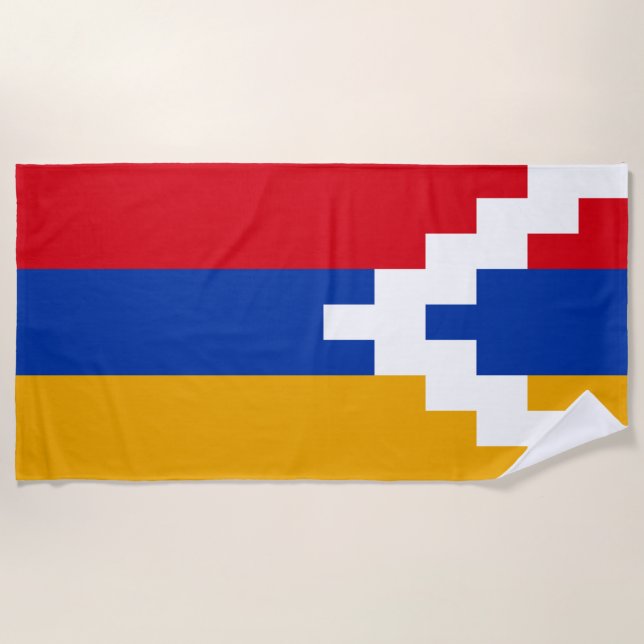 Nagorno Karabakh Flag Strandtuch (Vorderseite)
