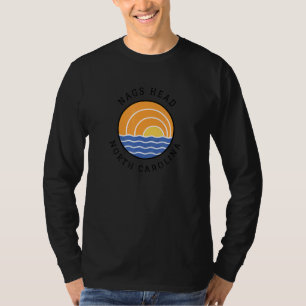 Nags Head Nc farbenfrohe Retro Sunset Cool Ocean W T-Shirt