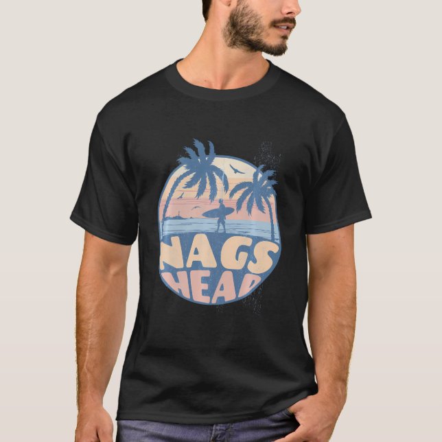 Nags Head North Carolina Beach Surf Sommerurlaub T-Shirt (Vorderseite)