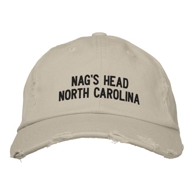 Nag's Head, North Carolina Bestickte Baseballkappe (Vorderseite)