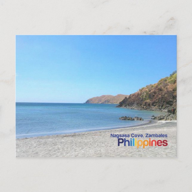 Nagsasa Cove, Zambales Philippinen Postkarte (Vorderseite)