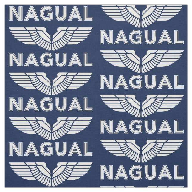 Nagual oder Nahual mit Adlerflügel Toltec Power. F Stoff (Muster)