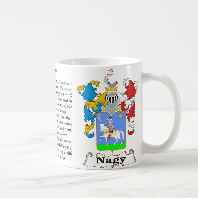 Nagy-Familien-ungarisches Wappen eine Tasse (Rechts)