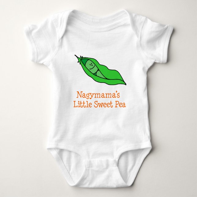 Nagymama Little Sweet Pea Baby Strampler (Vorderseite)