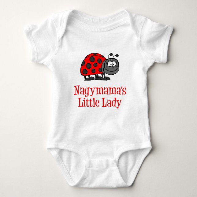 Nagymamas kleine Dame Baby Strampler (Vorderseite)