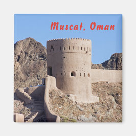 Nah auf einem Uhrturm in der alten Muscat - Muscat Magnet