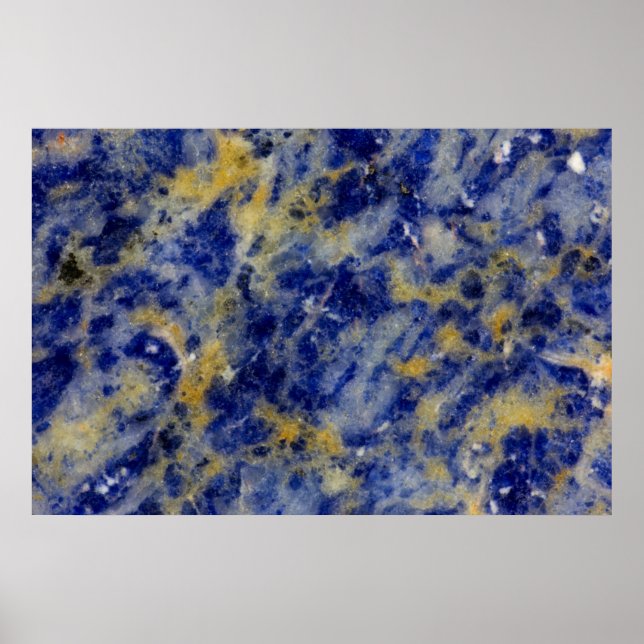 Nah aus einem Blue Sodalite Poster (Vorne)
