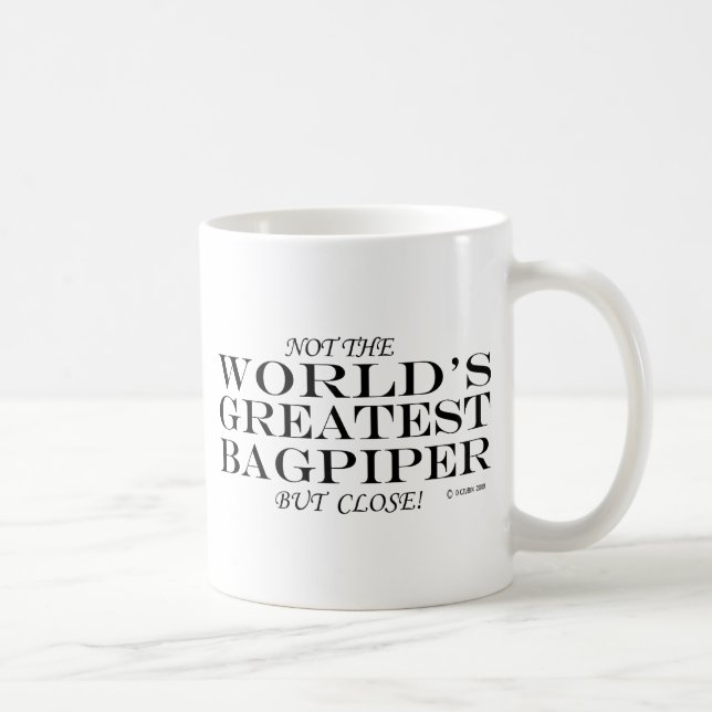 Nah beste Bagpiper Kaffeetasse (Rechts)