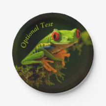 Nah, bestehend aus einem Red Mit Augen Tree Frog #