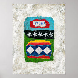 Nah genug Poster Mauer - Abstrakte Kunst