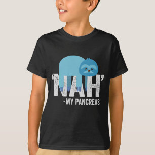 Nah meine Pankreas Funny Diabetes Blue Ribbon Slot T-Shirt