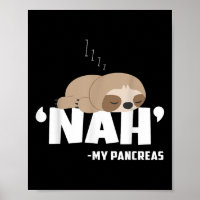 Nah My Bauchspeicheldrüse Funny Sloth Diabetes Bew