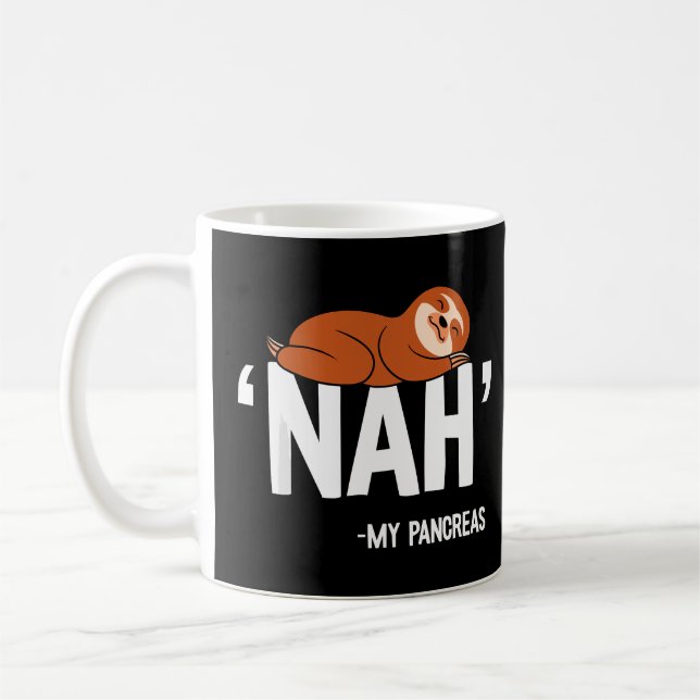 Nah My Bauchspeicheldrüse Niedlicher Schläger Typ  Kaffeetasse (Links)