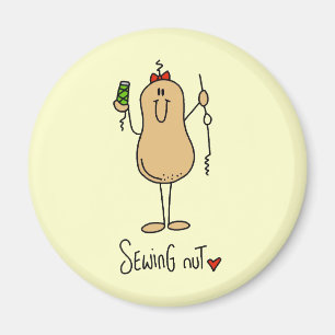 Näh-Nuss T-Shirts und Geschenke Magnet