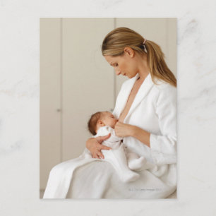 nah-oben-Ansicht eines Babys (6-12 Monate) Postkarte