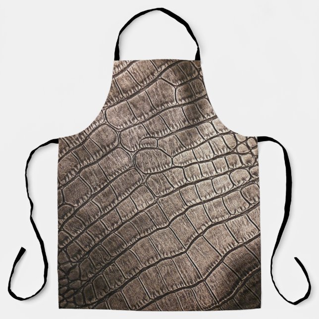 Nah-oben Elegantes Leder: Texturiertes Muster Schürze (Vorderseite)