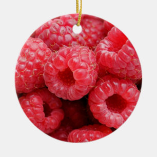 Nah-oben Himbeeren Hintergrund Textur Himbeeren Keramikornament