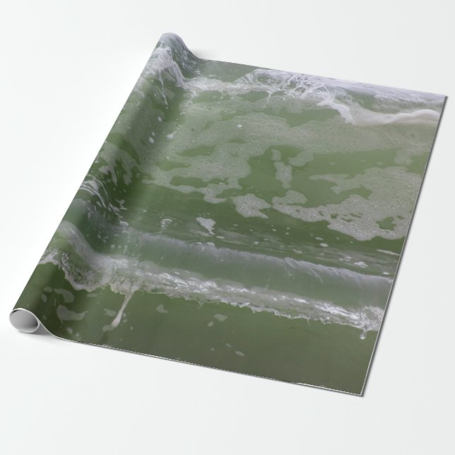 Nah oben von einer Welle Geschenkpapier (Ungerollt)