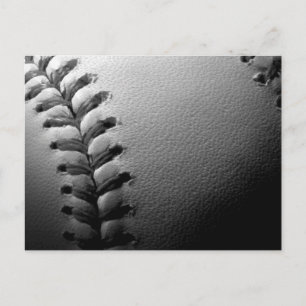 Nah-up-Baseball in Schwarz/Weiß Postkarte