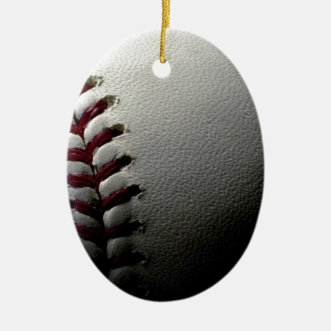 Nah-up-Baseball Keramikornament (Vorne)