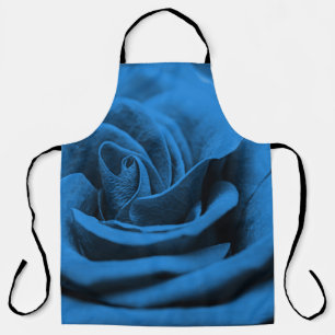 Nah-up blaue rote Rose, Makro-Schönheit. Schürze