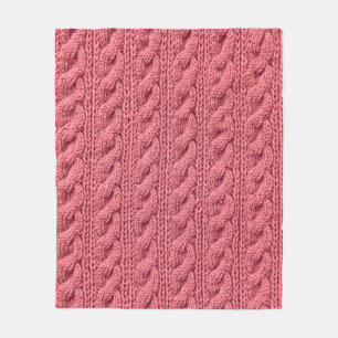 Nah-up der Muster der Pullover-Textur. Fleecedecke