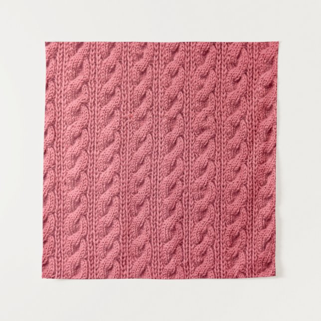 Nah-up der Muster der Pullover-Textur. Wandteppich (Vorderseite)