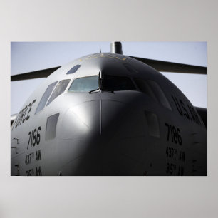 Nah-up der Vorderseite eines C-17-Globemaster III Poster
