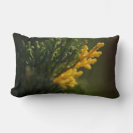 Nah-Up-Foto-Kopfkissen der grünen und gelben Pflan Lendenkissen