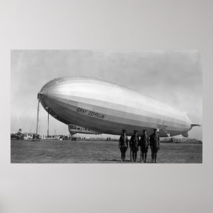 Nah-Up Graf Zeppelin Blimp View Poster