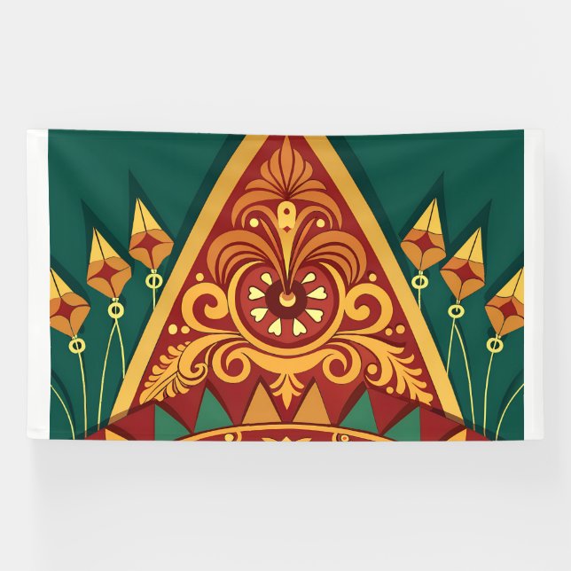 nah-up-of-komplizierte Designs nach dem Vorbild de Banner (Horizontal)