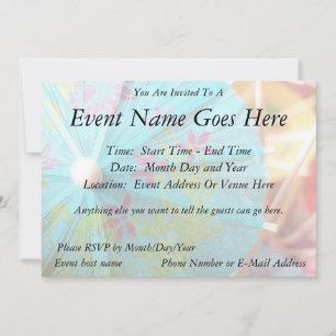 Nah-up-Papierparasol Einladung