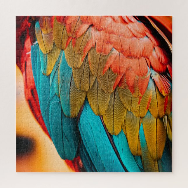 Nah Up Parrot Bird Feathers Puzzle (Vertikal)