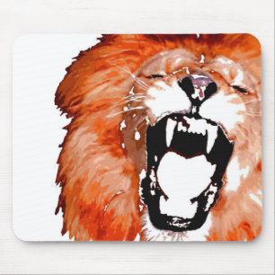 Nah-up Roaring Lion Artwork Mousepad