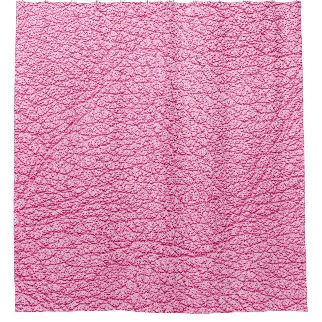 Nah-up rosa Leder, texturierter Hintergrund. Duschvorhang (Vorderseite)