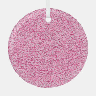 Nah-up rosa Leder, texturierter Hintergrund. Ornament Aus Glas