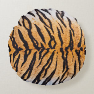 Nah-Up Shot of Real Indo-Chinese Tiger (Panthera) Rundes Kissen