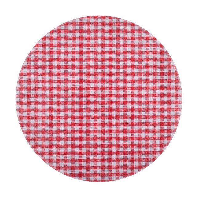 Nah-Up-Tablett mit roter Schachtel. Schneidebrett (Vorderseite)