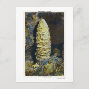 Nah-up View der chinesischen Pagode Postkarte