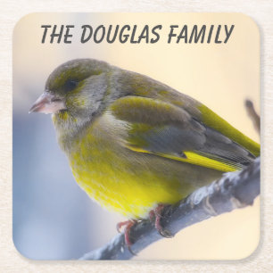 Nah-up Wild Bird Rechteckiger Pappuntersetzer