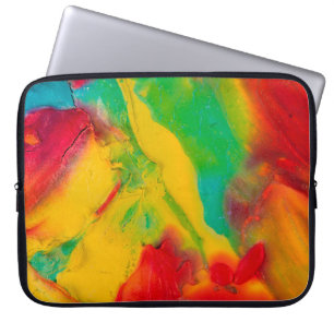 nah-upabstract-Striche mit mehrfarbiger Farbe, ar Laptopschutzhülle