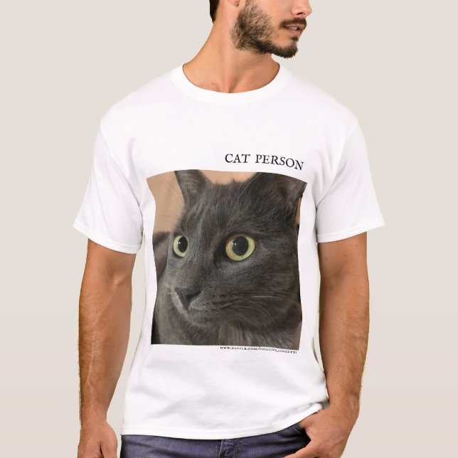 Nah von einem schönen Katzengesicht für Katzenlieb T-Shirt (Vorderseite)