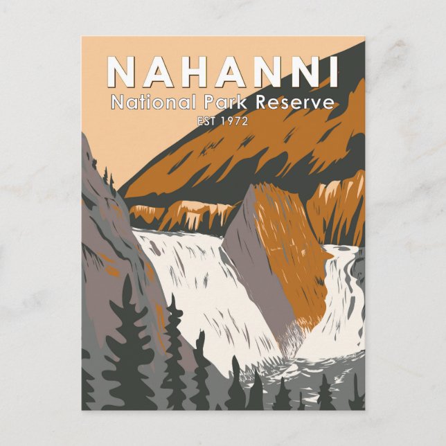 Nahanni Nationalpark Reserve Reisen Vintag Postkarte (Vorderseite)
