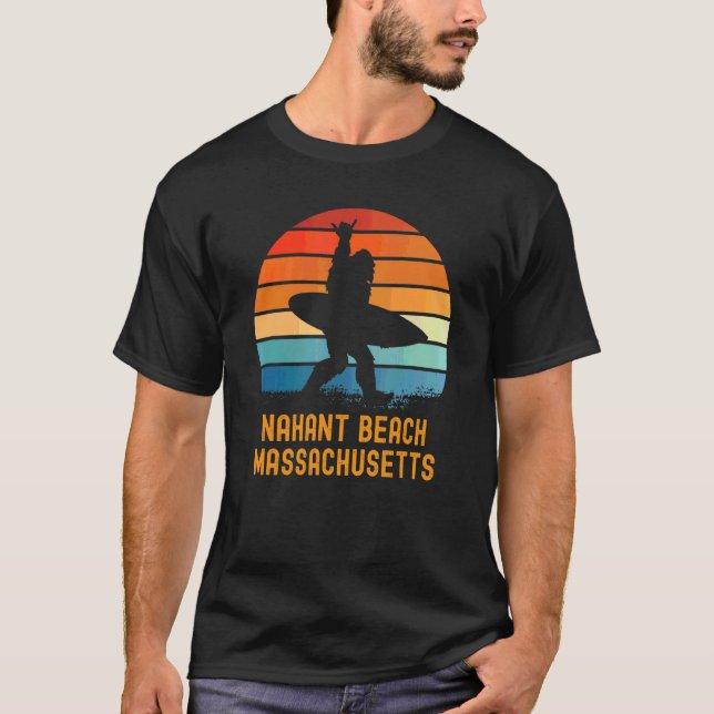 Nahant Beach Massachusetts Sasquatch Souvenir 1 T-Shirt (Vorderseite)