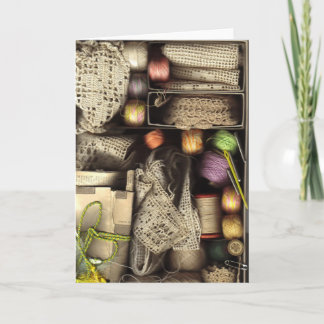 Näharbeit-Kasten Karte